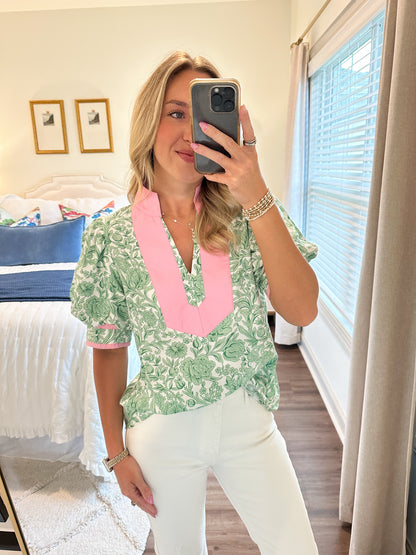 Posey Top- Green
