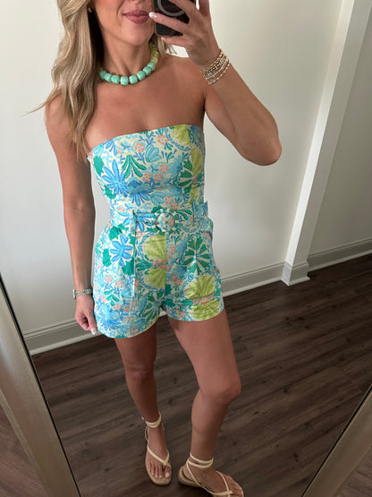 Lime Multi Romper