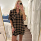 Oversized Flannel Dress