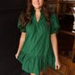 Hunter Green Mini Dress