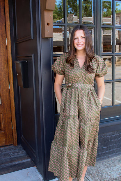 Reed Maxi Dress- Olive