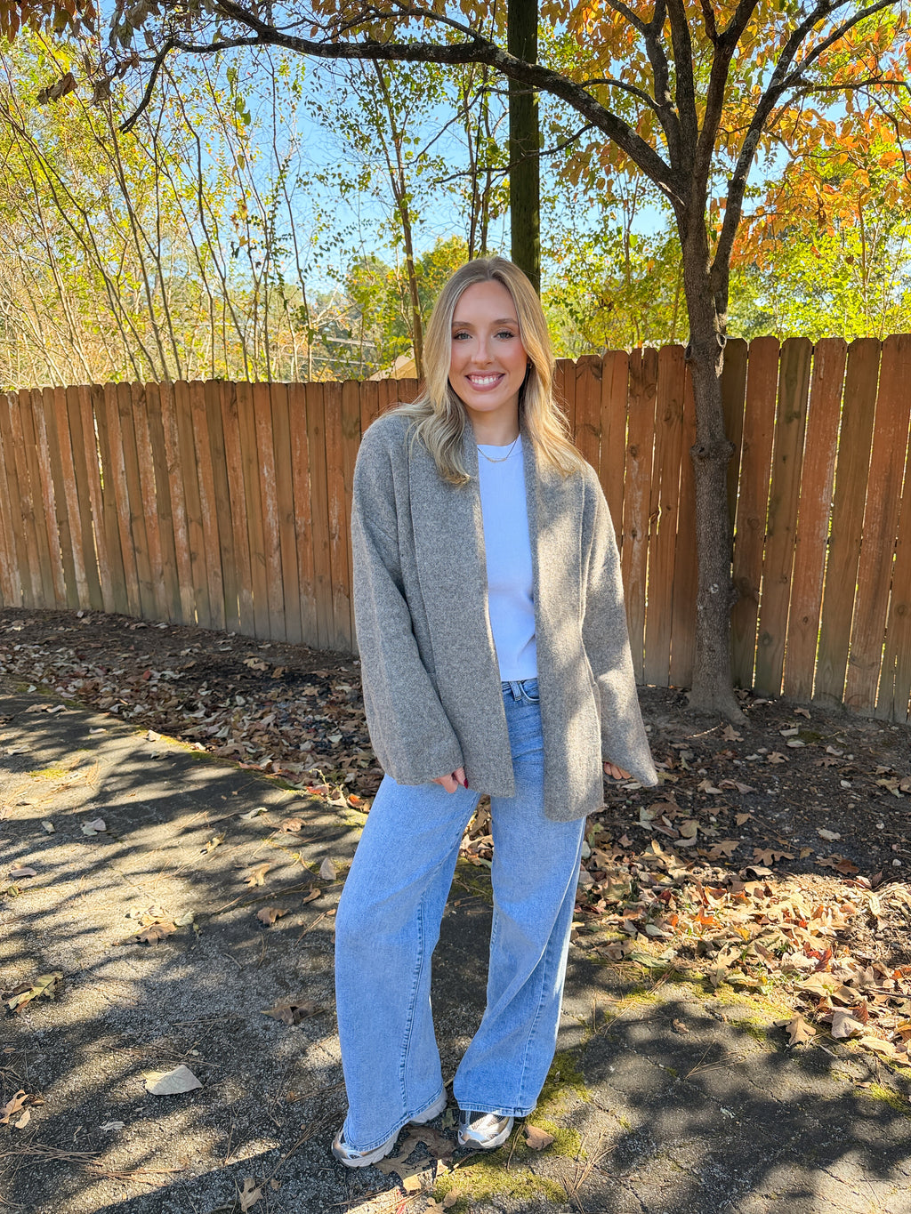Julia Cardigan- Warm Grey