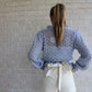 Pique Sweater- Light Blue