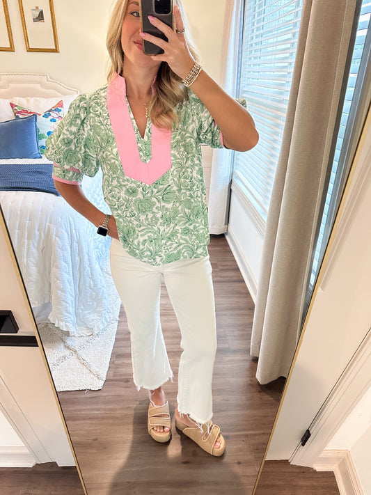 Posey Top- Green