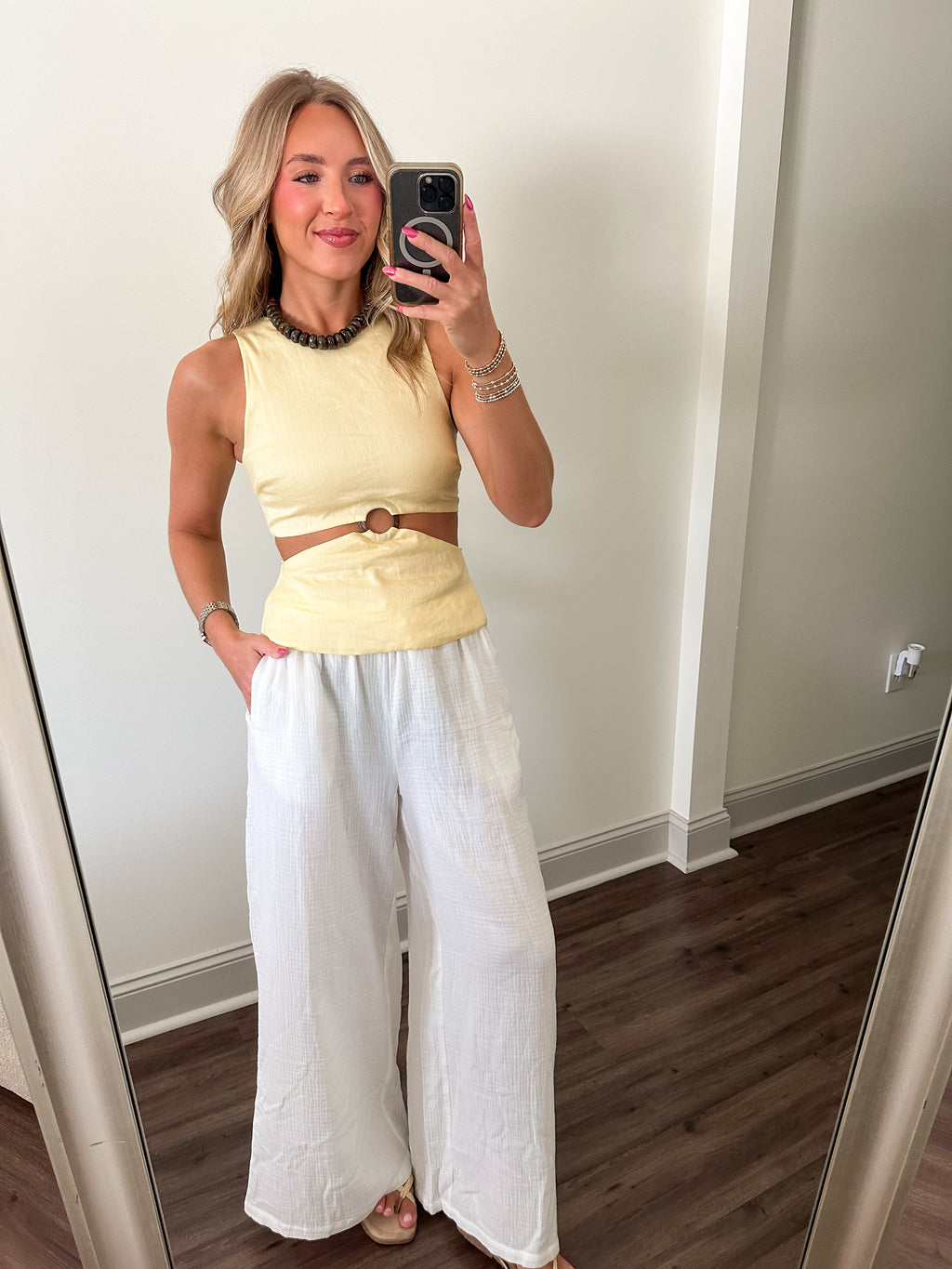 Ala Linen Top- Butter