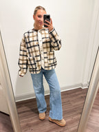Teddy Plaid Jacket