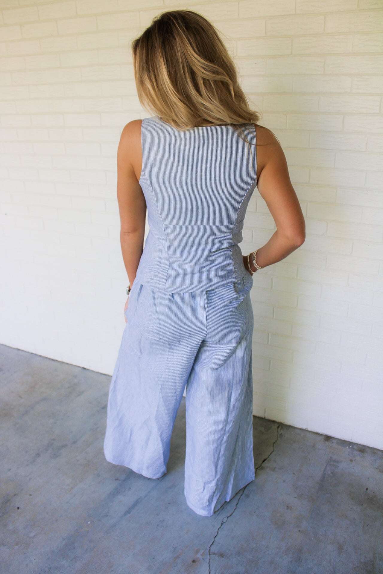 Sarah Zipper Top- Denim