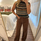 Walnut Wide Leg Jeans