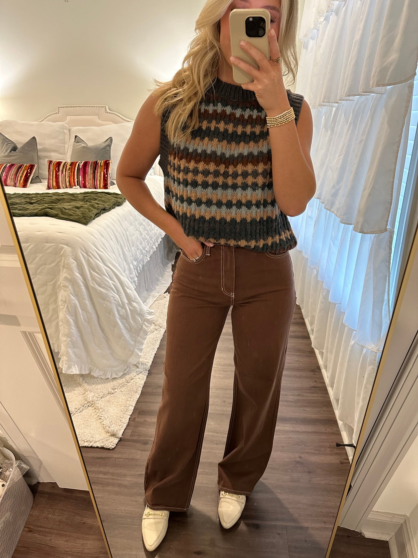 Walnut Wide Leg Jeans