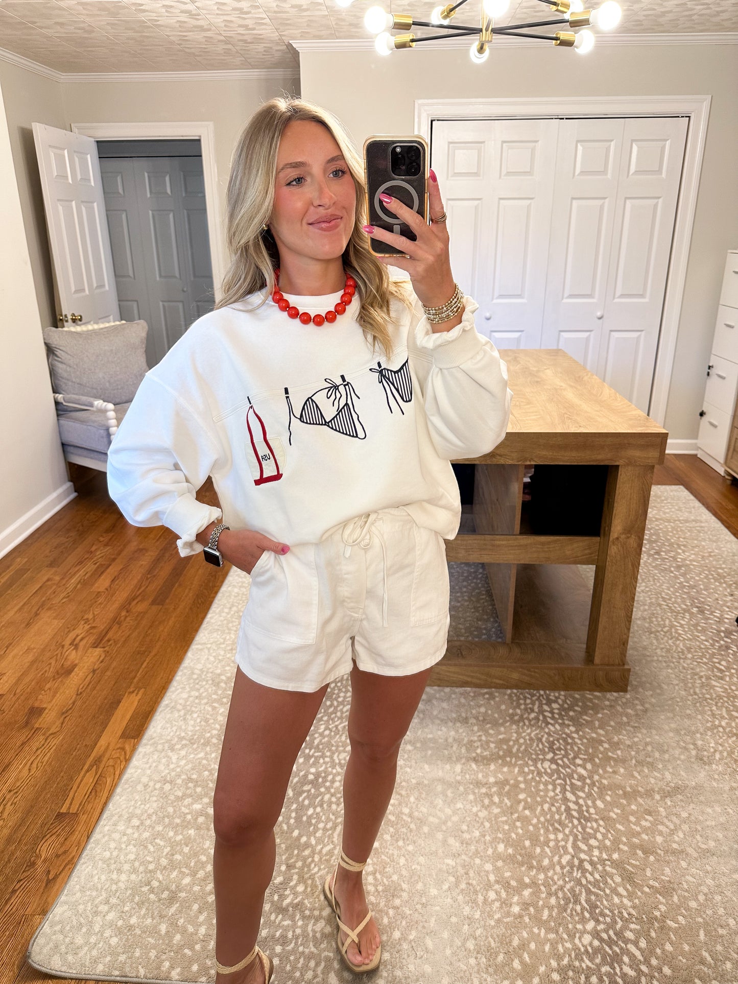 Marlowe Sweatshirt- White