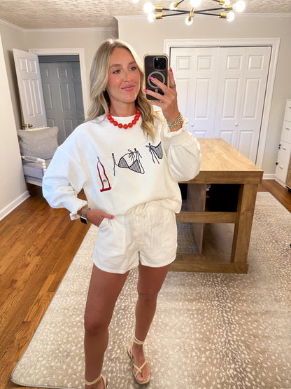 Marlowe Sweatshirt- White