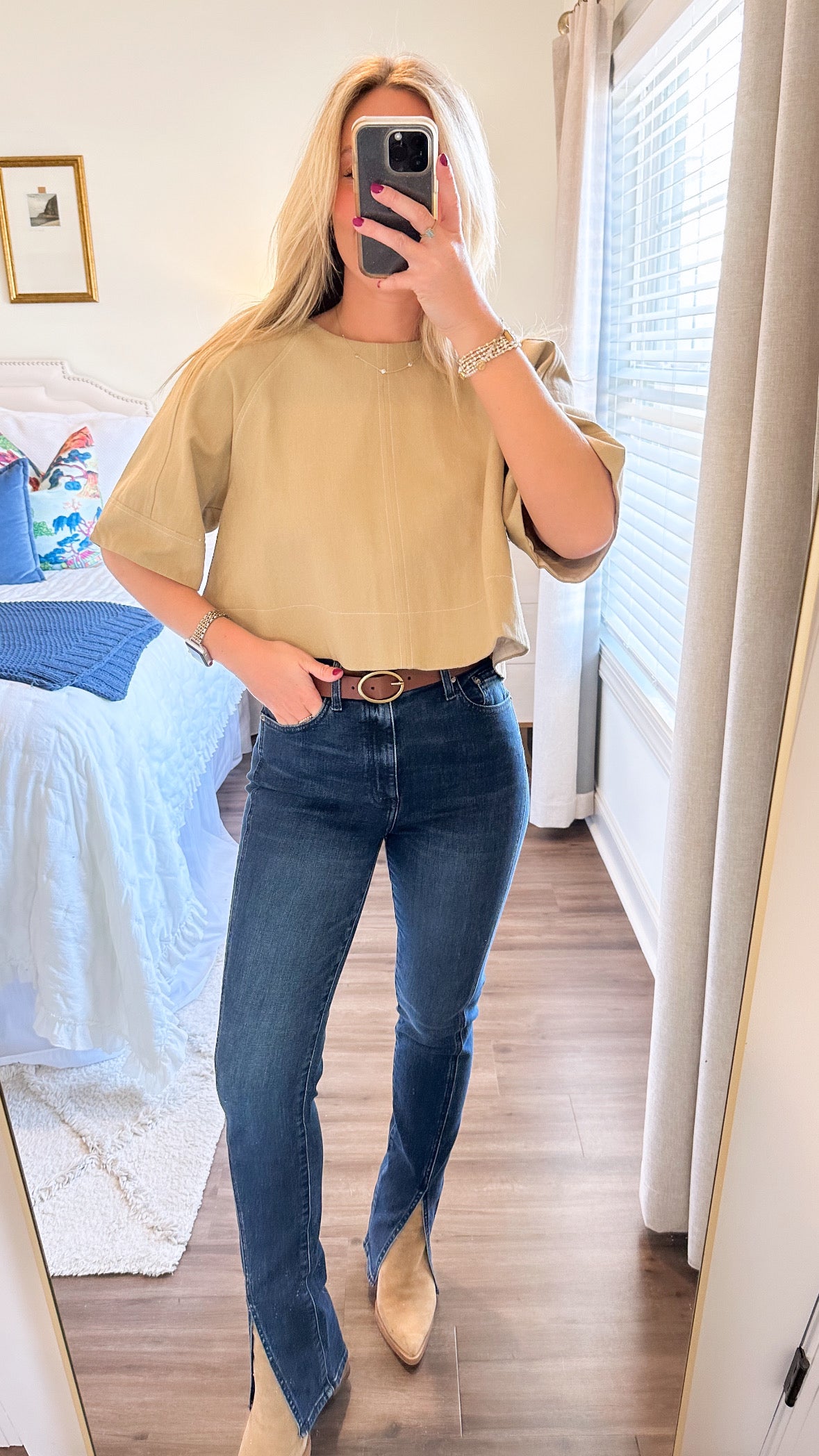 Amelia Top- Latte