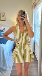 Maren Stripe Mini- Sage