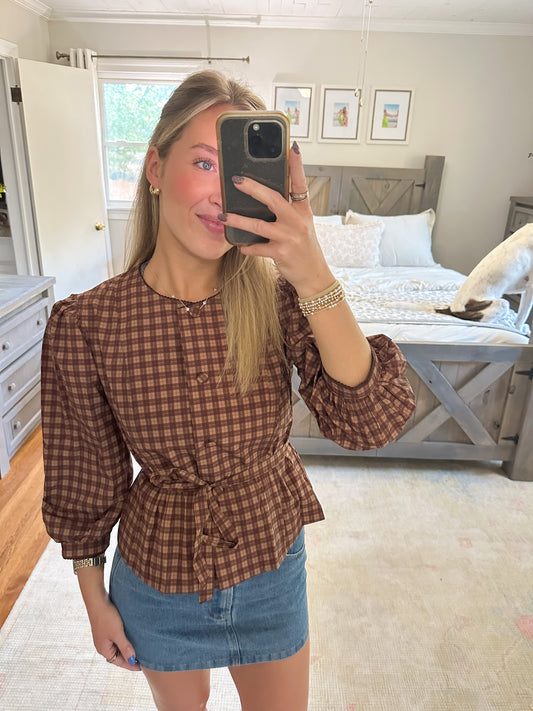 Belen Gingham Top