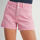 Pink Denim Shorts