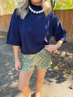 Sequins Polka Dot Mini Shorts