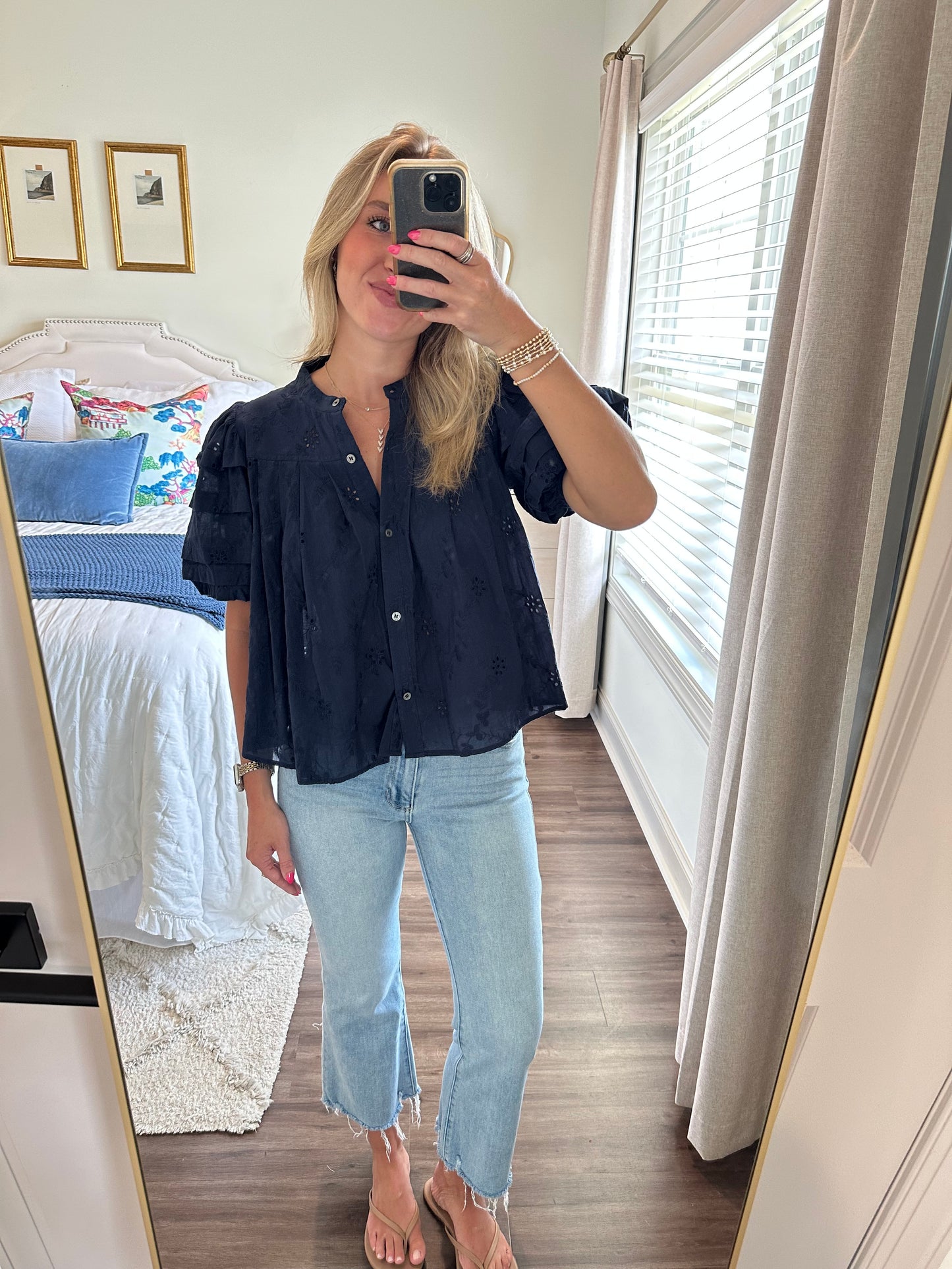 Scarlett Top- Navy