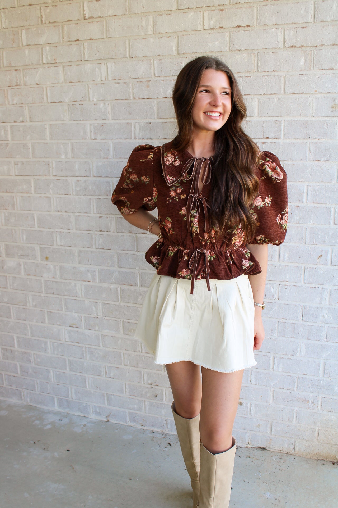 Lotta Blouse- Brown