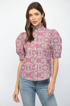 Caitlyn Top- Pink Multi