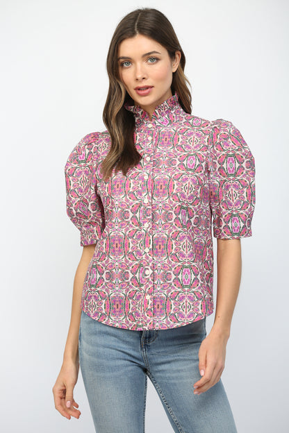 Caitlyn Top- Pink Multi