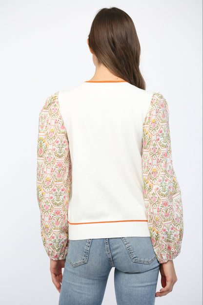 Botanical Sleeve Top