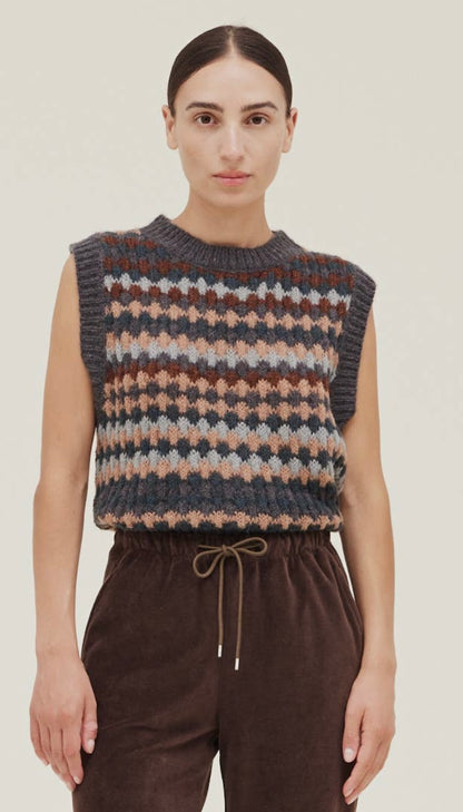 Multi Colored Sweater Vest