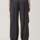 Gauze Cargo Jogger- Black