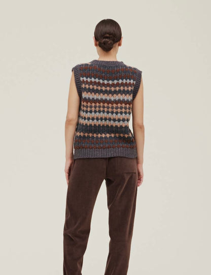 Multi Colored Sweater Vest