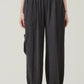 Gauze Cargo Jogger- Black