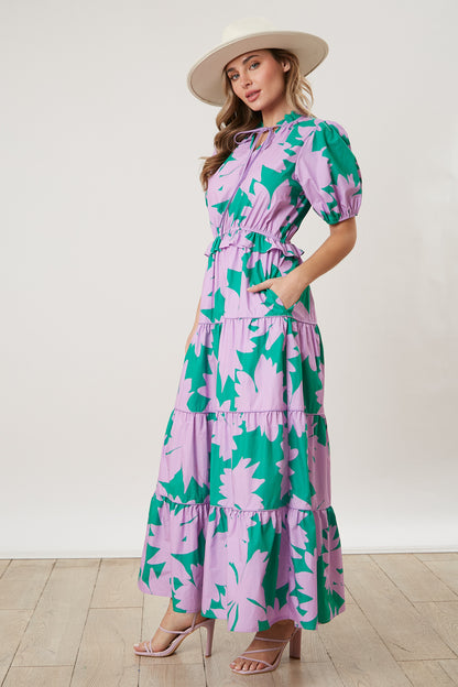 Taylor Maxi- Green/Purple