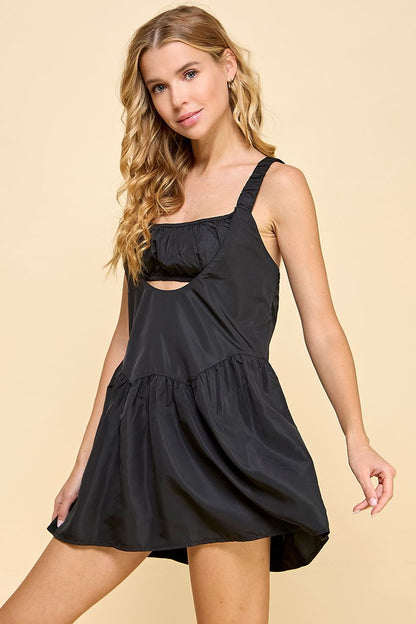 Lila Athletic Dress– Black