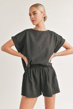 Relaxed Fit Set- Black