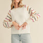 Striped Sleeve Sweater