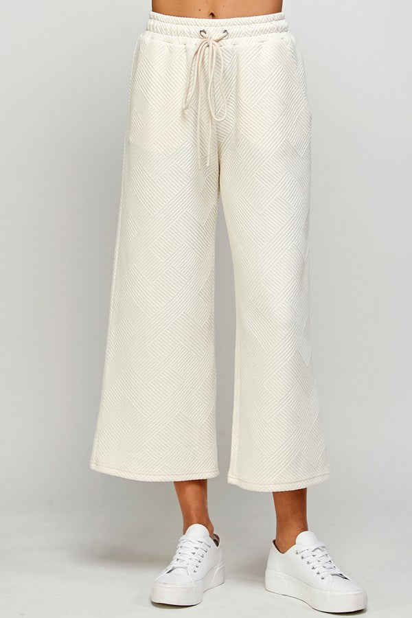 Textured Cream Set- Pants