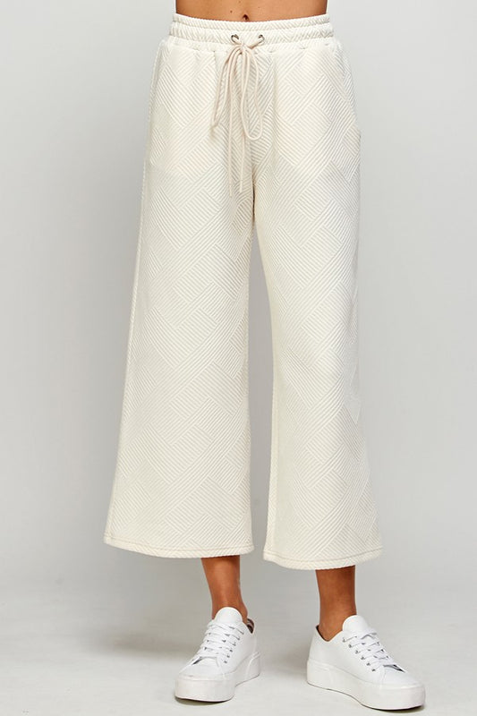 Textured Cream Set- Pants