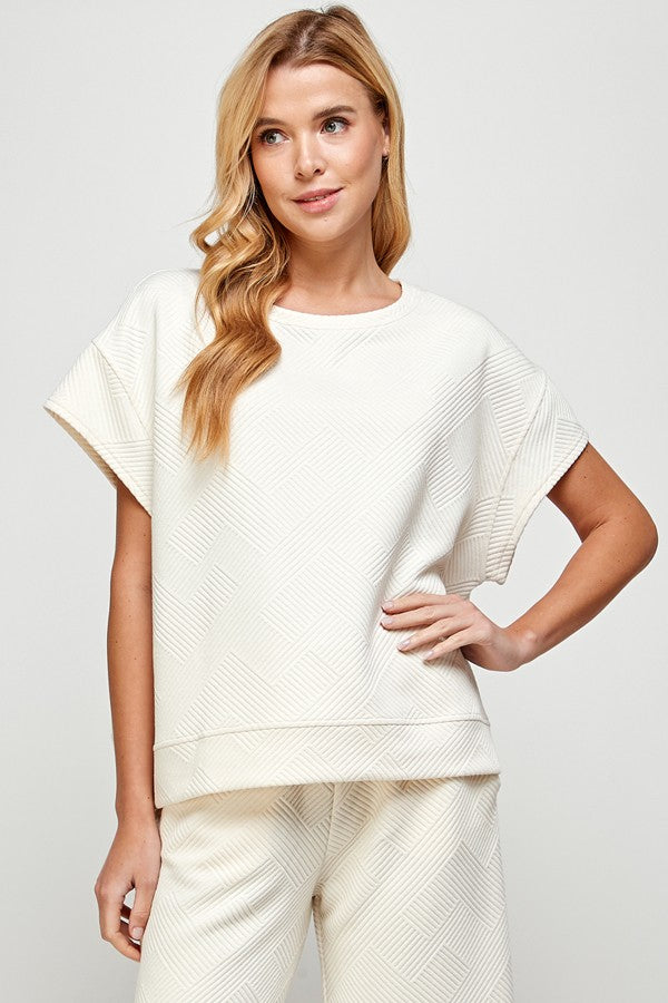 Textured Cream Set- Top