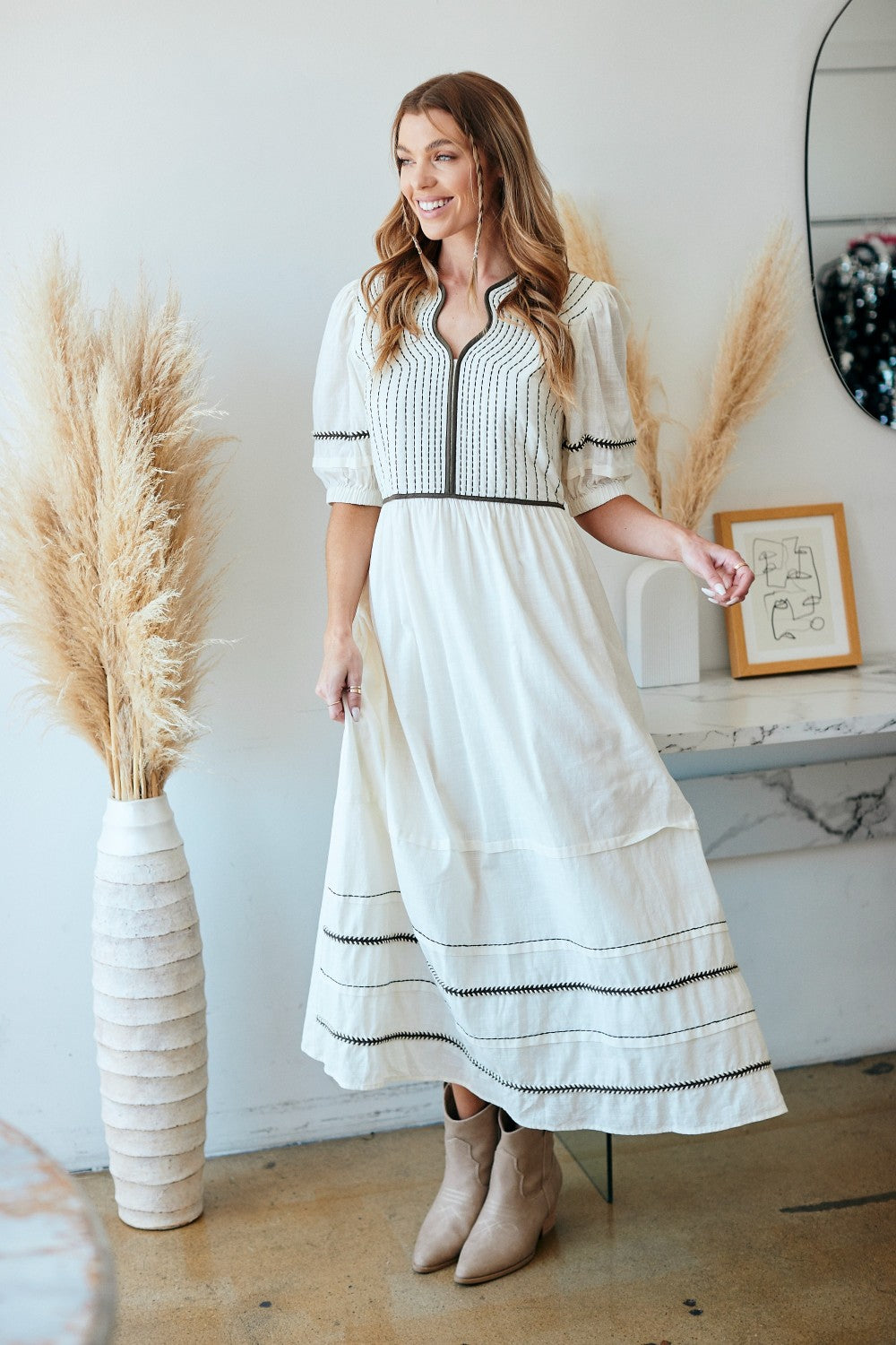 Maleah Dress- Cream