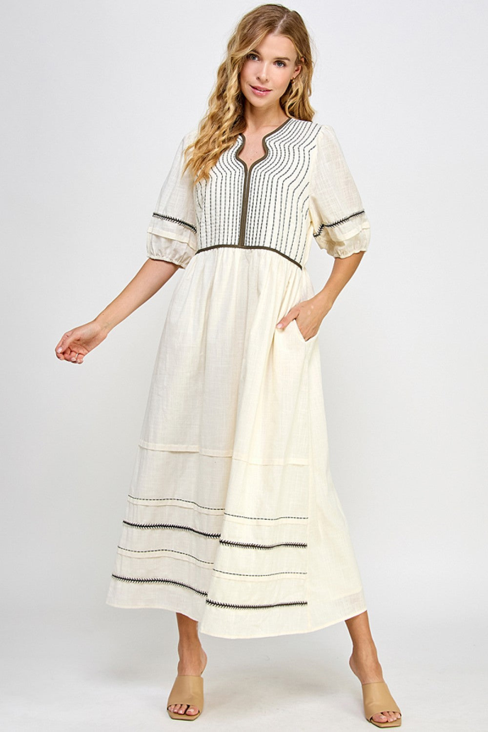 Maleah Dress- Cream