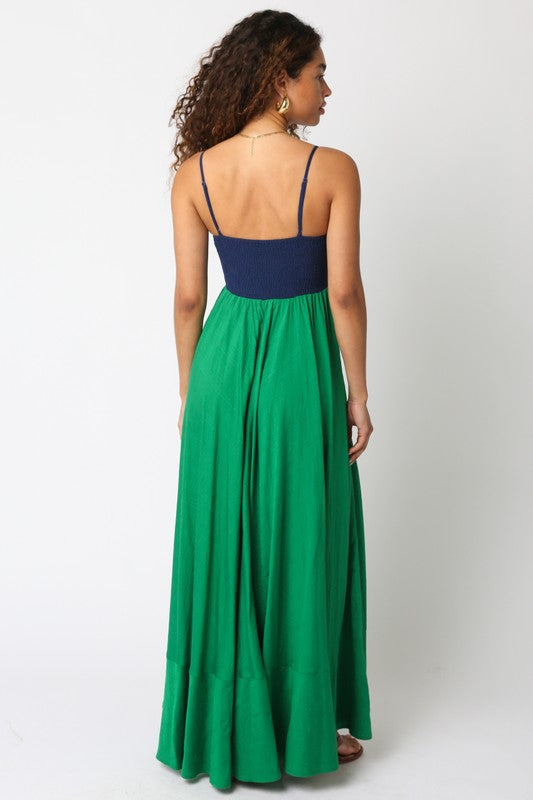 Hailey Maxi- Green/Blue