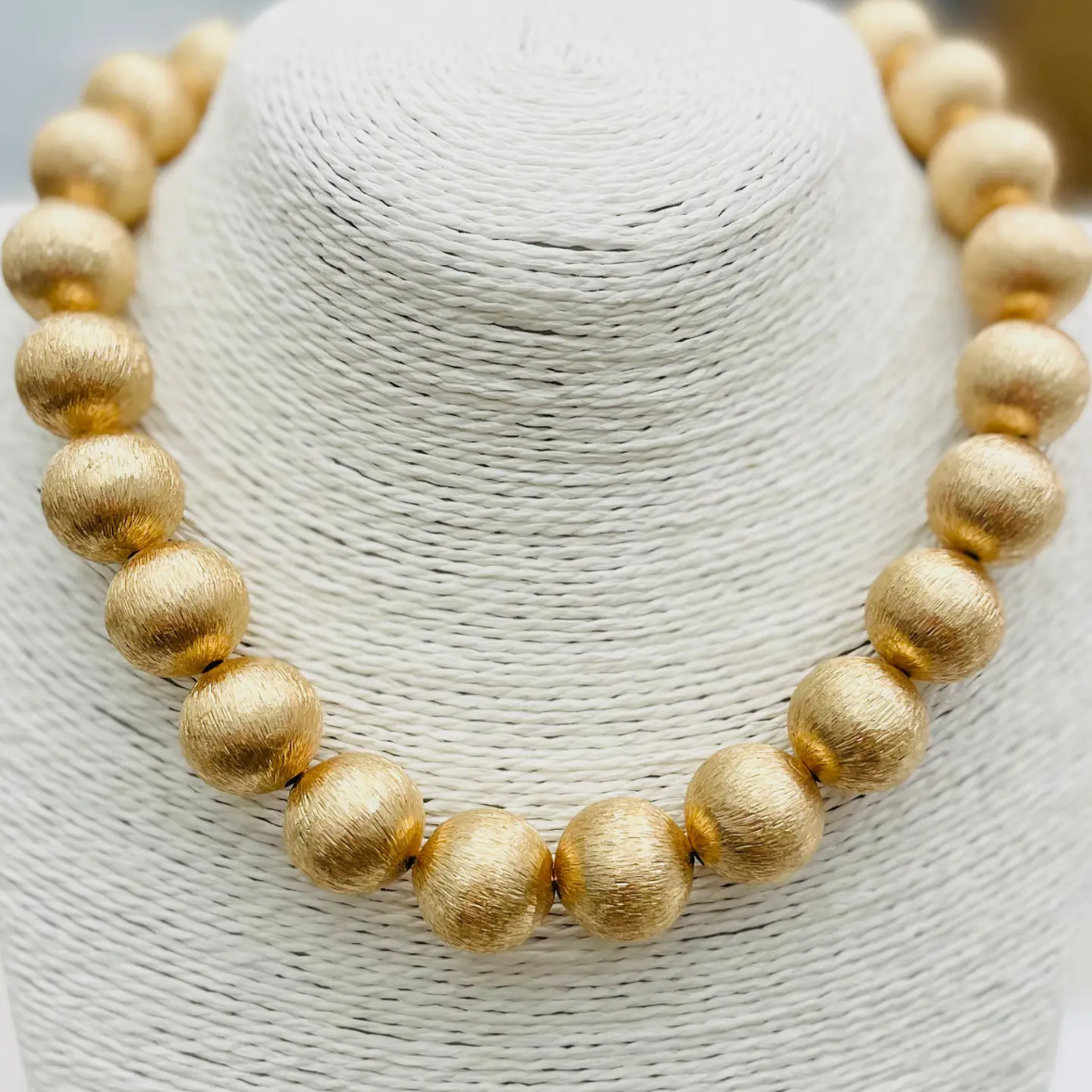 Gold Ball Necklace