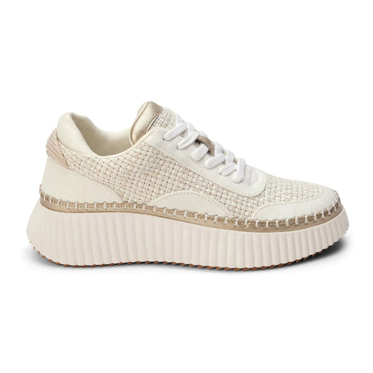 Cream Woven Sneaker