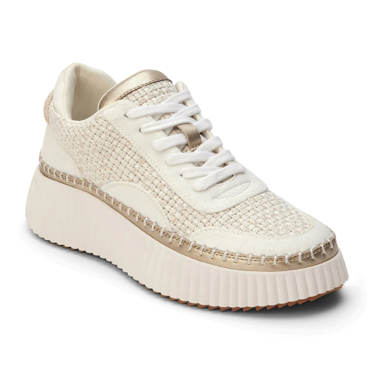 Cream Woven Sneaker