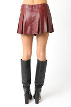 Josephine Pleated Mini- Burgundy