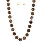 Kara Necklace- Brown