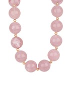 Marble Large Bubble Necklace- Light Pink