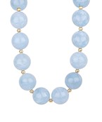 Marble Large Bubble Necklace- Light Blue