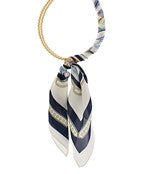 Silk Scarf Wrapped Collar Necklace