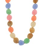 Multi Color Stone Bead Necklace