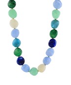 Multi Color Stone Bead Necklace