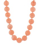 Rue Bubble Necklace- Peach
